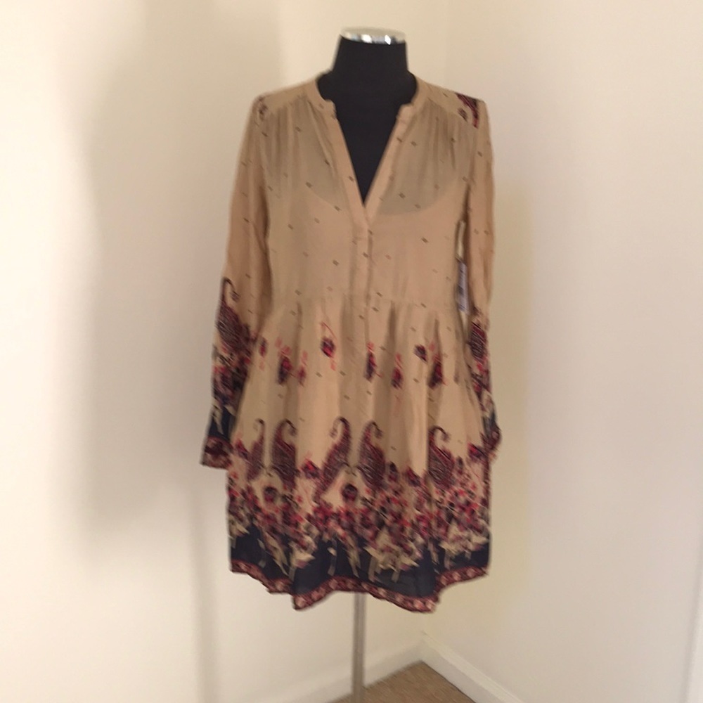 NWT! FREE PEOPLE Size S Button Down Dress